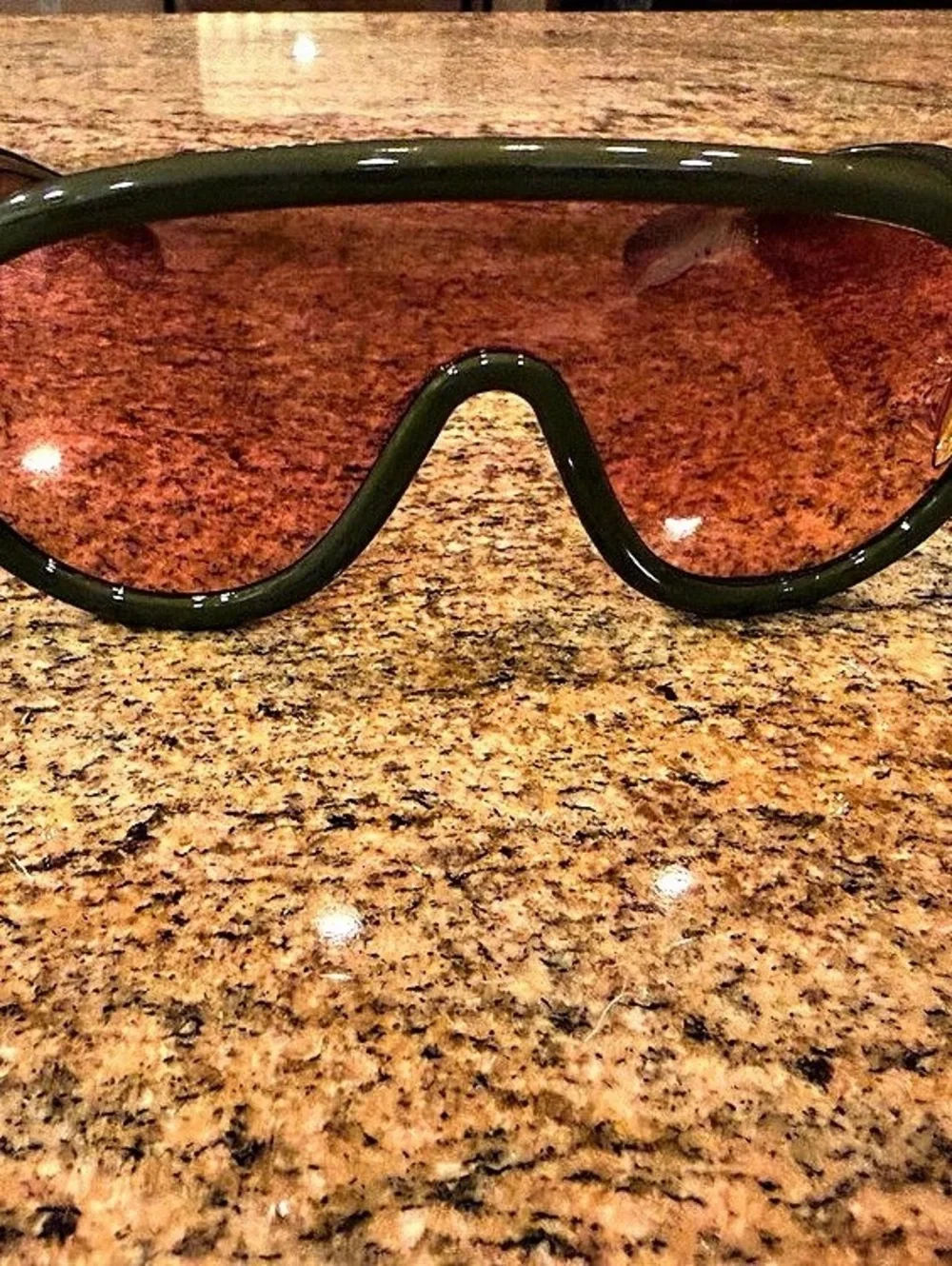 Loewe Paula's Ibiza Anagram Shield Sunglasses Green & Pink Like New